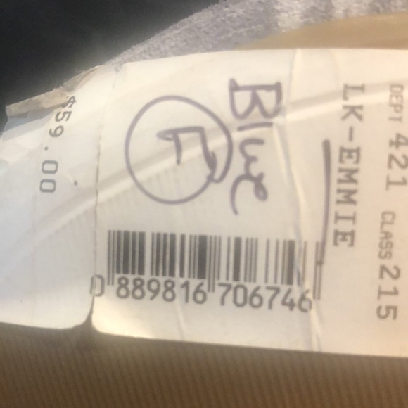 Lucky Brand Size 7 Ballet Flats Blue/Grey NWT - Picture 9 of 9